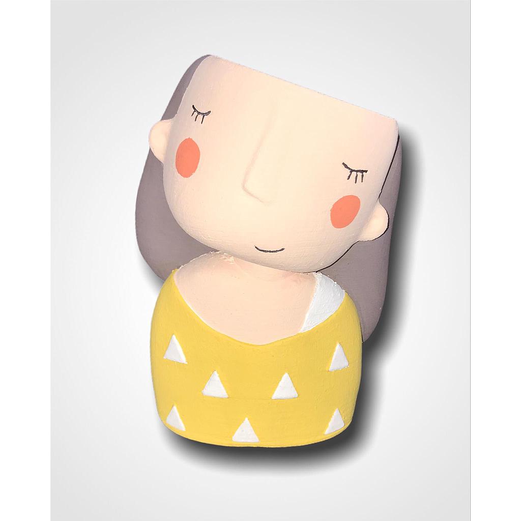Maceta Cute Girl        10 cm de alto
